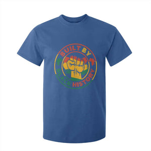 Built By Black History T Shirt For Kid African American Pride Raised Fist TS02 Royal Blue Print Your Wear
