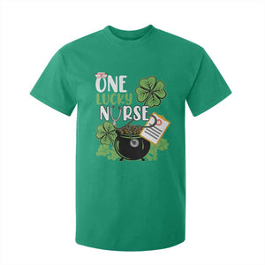 Funny One Lucky Nurse St Patricks Day T Shirt For Kid Scrub Life RN ICU ER with Stethoscope TS02 Irish Green Print Your Wear