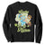 Funny Nurse St. Patricks Day Sweatshirt Lucky To Be A Nurse Strong Scrub Life TS02 Black Printyourwear