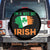 Funny St Patricks Day Spare Tire Cover I'm A Wee Bit Irish Leprechaun Shenanigan TS02 No hole Black Print Your Wear