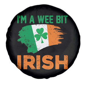 Funny St Patricks Day Spare Tire Cover I'm A Wee Bit Irish Leprechaun Shenanigan TS02 Print Your Wear