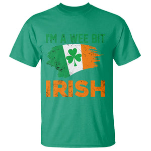 Funny St. Patricks Day T Shirt I'm A Wee Bit Irish Leprechaun Shenanigan TS02 Irish Green Printyourwear