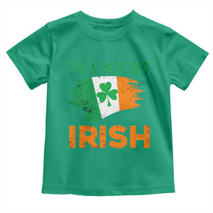 Funny St Patricks Day Toddler T Shirt I'm A Wee Bit Irish Leprechaun Shenanigan TS02 Irish Green Print Your Wear