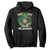 Funny St. Patricks Day Hoodie Not Lucky Simply Blessed Shamrock Christian with Praying Hands TS02 Black Printyourwear