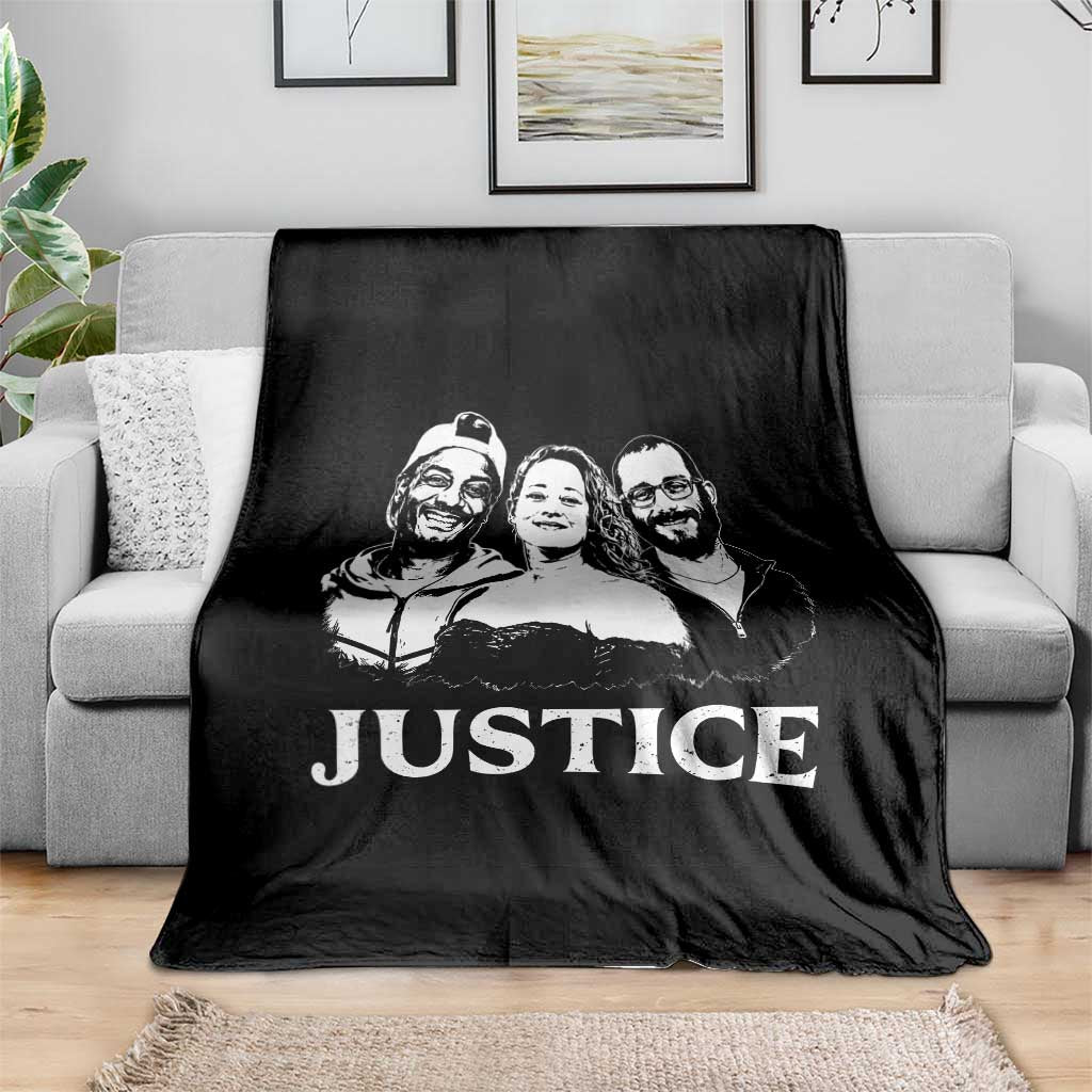 Justice for Porter Pretti Good Memorial Throw Blanket Rest in Power Tribute Minnesota Protest TS02 Print Your Wear