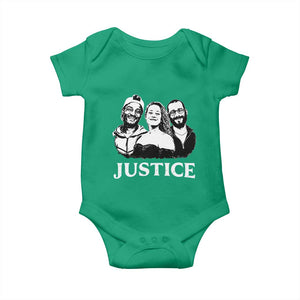 Justice for Porter Pretti Good Memorial Baby Onesie Rest in Power Tribute Minnesota Protest TS02 Irish Green Print Your Wear