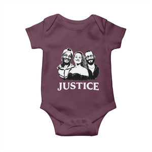Justice for Porter Pretti Good Memorial Baby Onesie Rest in Power Tribute Minnesota Protest TS02 Maroon Print Your Wear