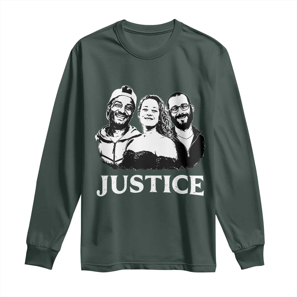 Justice for Porter Pretti Good Memorial Long Sleeve Shirt Rest in Power Tribute Minnesota Protest TS02 Dark Forest Green Print Your Wear