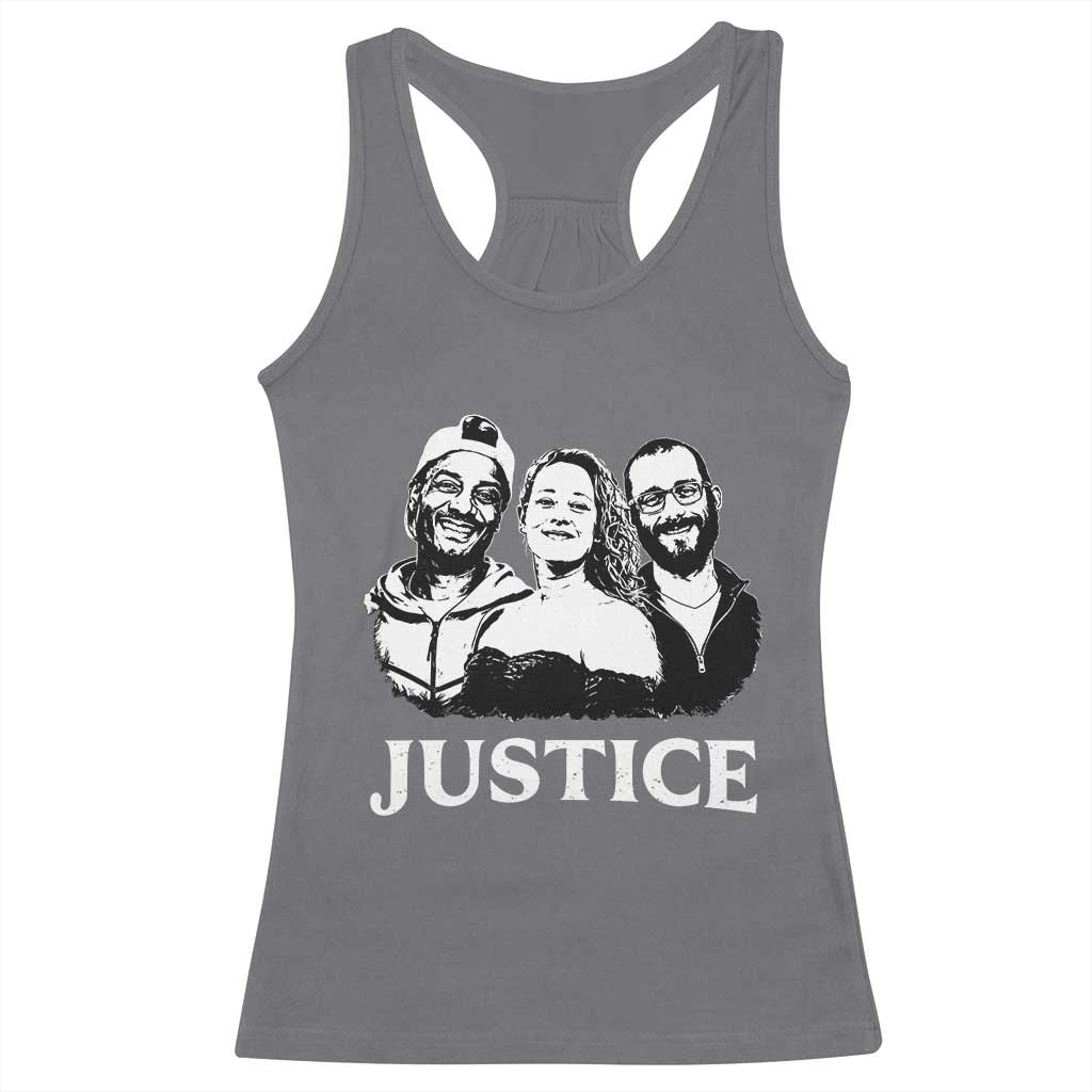 Justice for Porter Pretti Good Memorial Racerback Tank Top Rest in Power Tribute Minnesota Protest TS02 Charcoal Print Your Wear