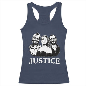 Justice for Porter Pretti Good Memorial Racerback Tank Top Rest in Power Tribute Minnesota Protest TS02 Navy Print Your Wear