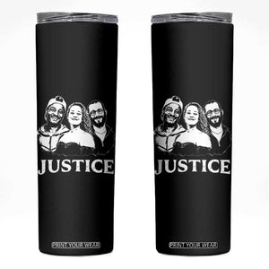 Justice for Porter Pretti Good Memorial Skinny Tumbler Rest in Power Tribute Minnesota Protest TS02 Black Print Your Wear
