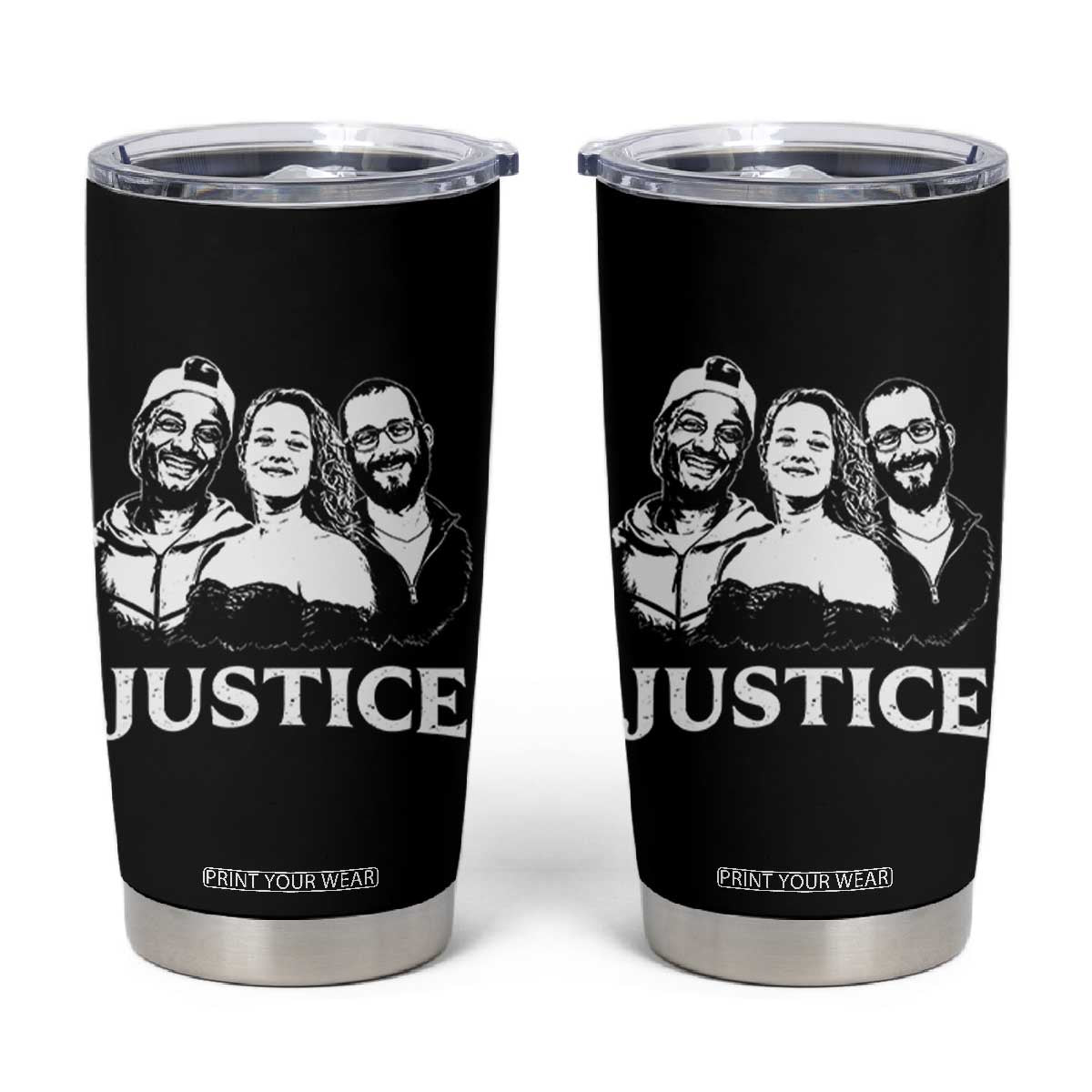 Justice for Porter Pretti Good Memorial Tumbler Cup Rest in Power Tribute Minnesota Protest TS02 Black Print Your Wear