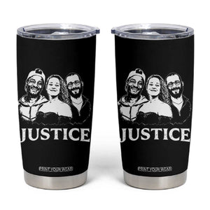 Justice for Porter Pretti Good Memorial Tumbler Cup Rest in Power Tribute Minnesota Protest TS02 Black Print Your Wear