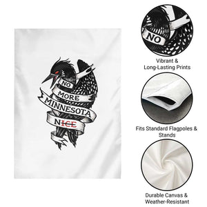 No More Minnesota Nice Loon Resistance Garden Flag Ice Out Rebellion TS02 Print Your Wear