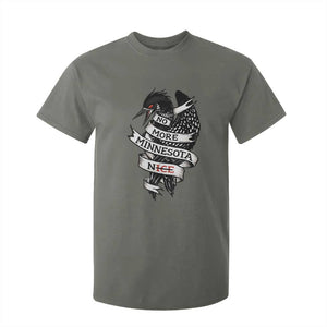 No More Minnesota Nice Loon Resistance T Shirt For Kid Ice Out Rebellion TS02 Military Green Print Your Wear