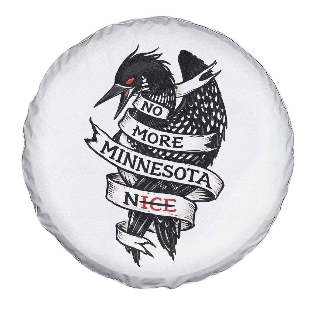 No More Minnesota Nice Loon Resistance Spare Tire Cover Ice Out Rebellion TS02 Print Your Wear