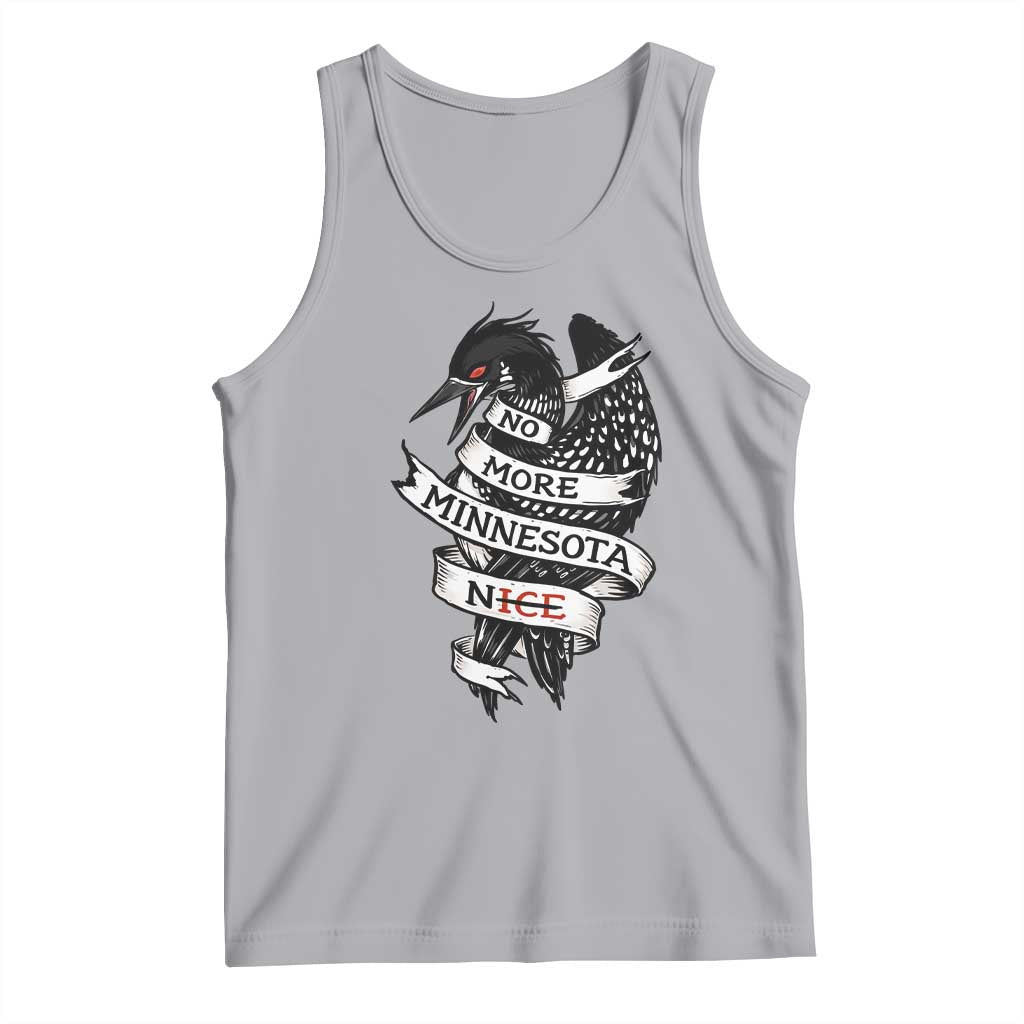 No More Minnesota Nice Loon Resistance Tank Top Ice Out Rebellion TS02 Athletic Heather Print Your Wear