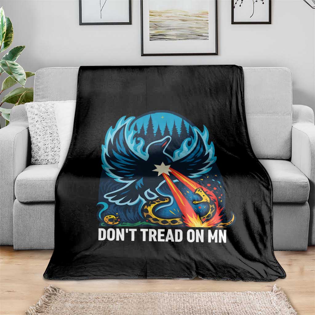 Don’t Tread on MN Minnesota Throw Blanket Rebel Loon Ice Out Resistance TS02 Print Your Wear