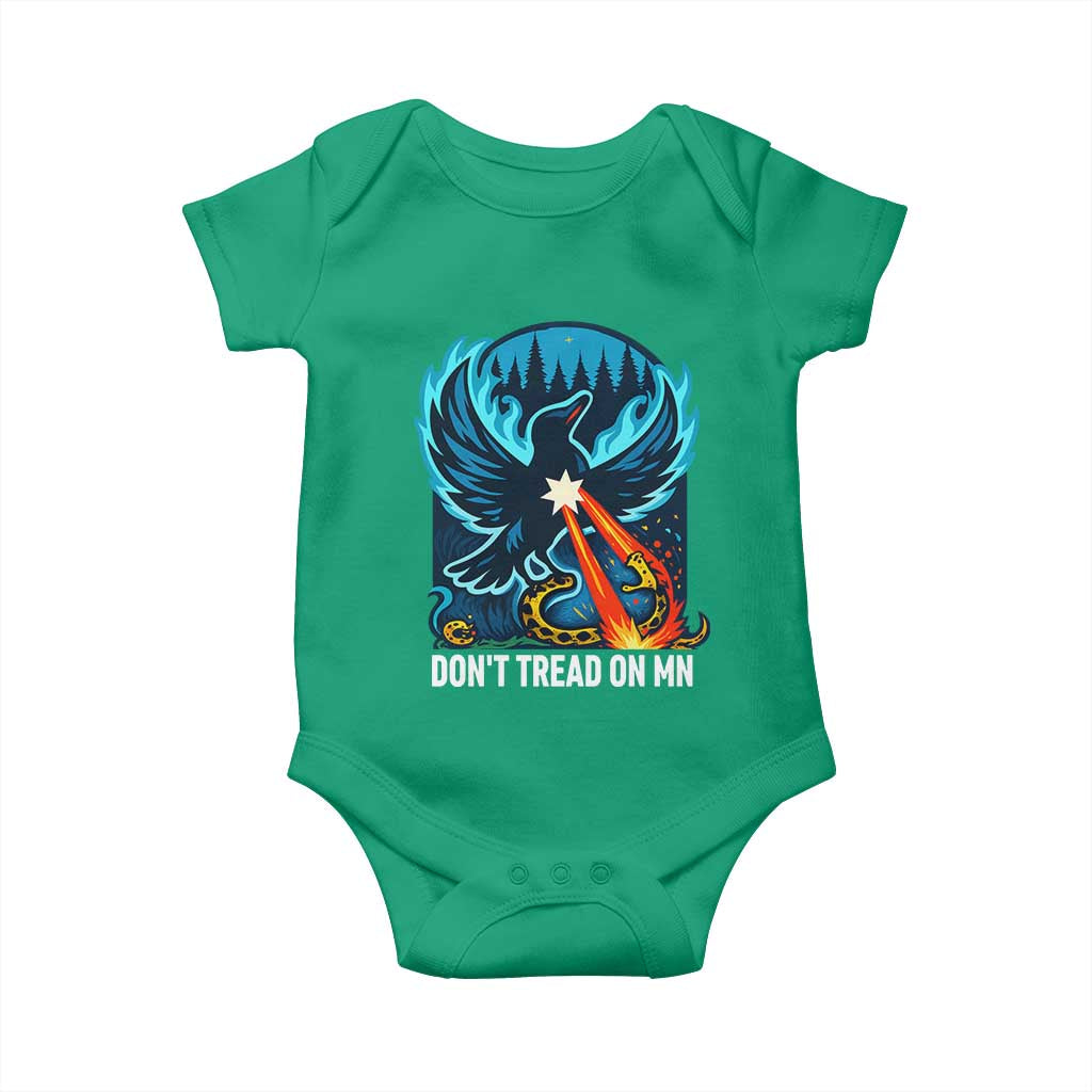 Don’t Tread on MN Minnesota Baby Onesie Rebel Loon Ice Out Resistance TS02 Irish Green Print Your Wear