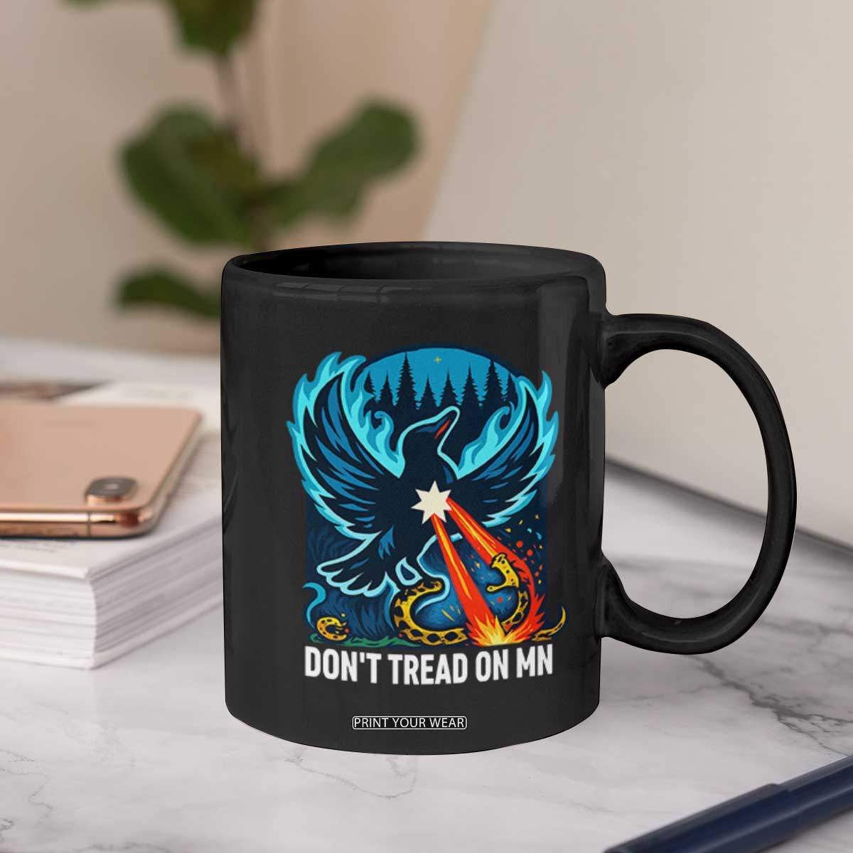 Don’t Tread on MN Minnesota Coffee Mug Rebel Loon Ice Out Resistance TS02 Print Your Wear