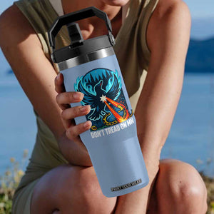 Don’t Tread on MN Minnesota Flip Straw Tumbler Rebel Loon Ice Out Resistance TS02 One Size: 30 oz Light Blue Print Your Wear