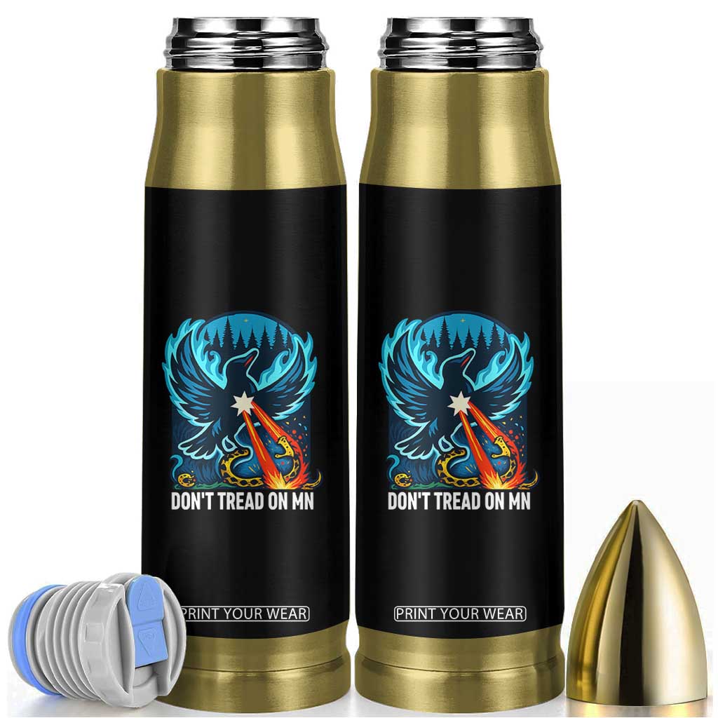 Don’t Tread on MN Minnesota Bullet Tumbler Rebel Loon Ice Out Resistance TS02 Black Print Your Wear