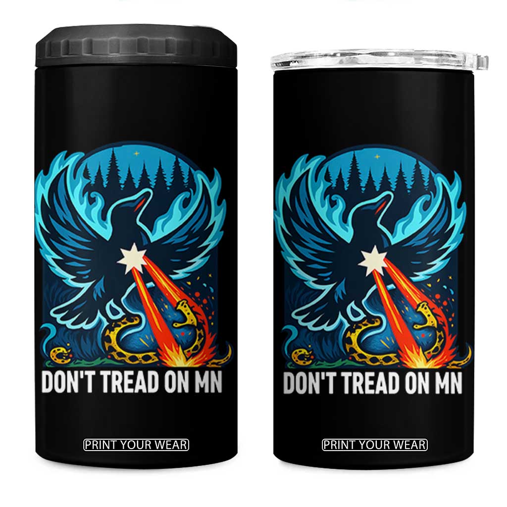 Don’t Tread on MN Minnesota 4 in 1 Can Cooler Tumbler Rebel Loon Ice Out Resistance TS02 One Size: 16 oz Black Print Your Wear