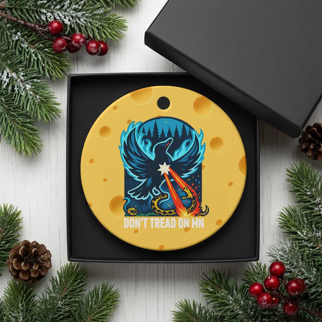 Don’t Tread on MN Minnesota Ceramic Ornament Rebel Loon Ice Out Resistance TS02 1pc Yellow Cheese Print Your Wear