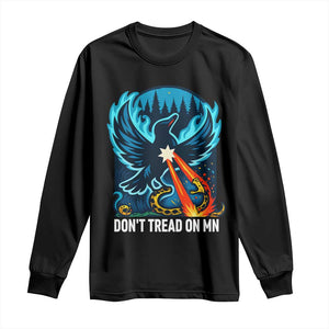Don’t Tread on MN Minnesota Long Sleeve Shirt Rebel Loon Ice Out Resistance TS02 Black Print Your Wear