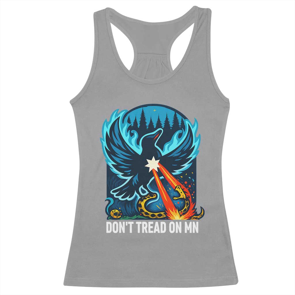Don’t Tread on MN Minnesota Racerback Tank Top Rebel Loon Ice Out Resistance TS02 Sport Gray Print Your Wear