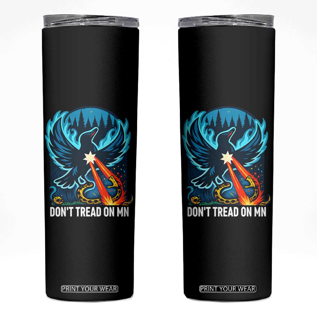 Don’t Tread on MN Minnesota Skinny Tumbler Rebel Loon Ice Out Resistance TS02 Black Print Your Wear