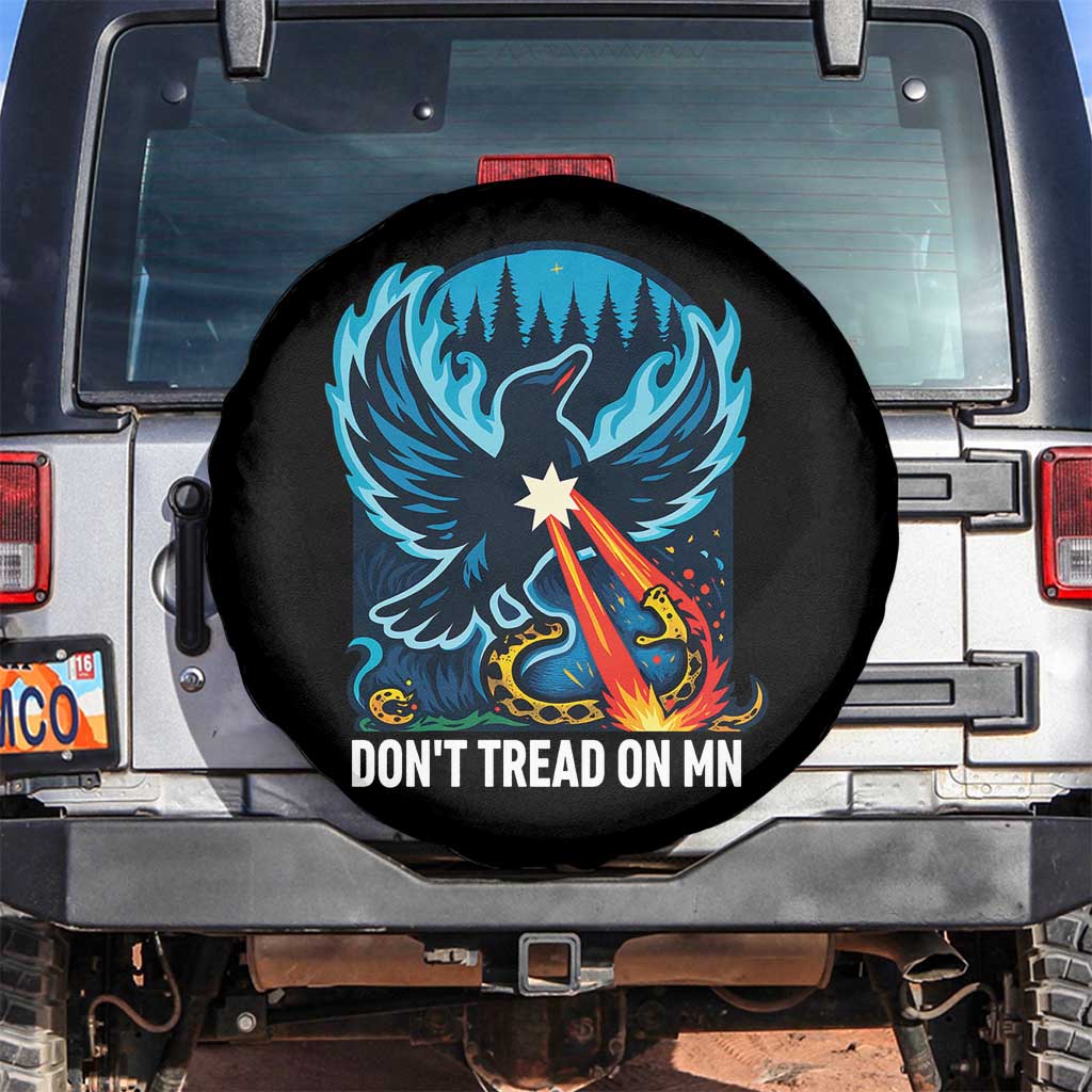 Don’t Tread on MN Minnesota Spare Tire Cover Rebel Loon Ice Out Resistance TS02 No hole Black Print Your Wear