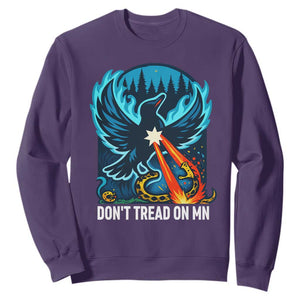 Don’t Tread on MN Minnesota Sweatshirt Rebel Loon Ice Out Resistance TS02 Purple Print Your Wear