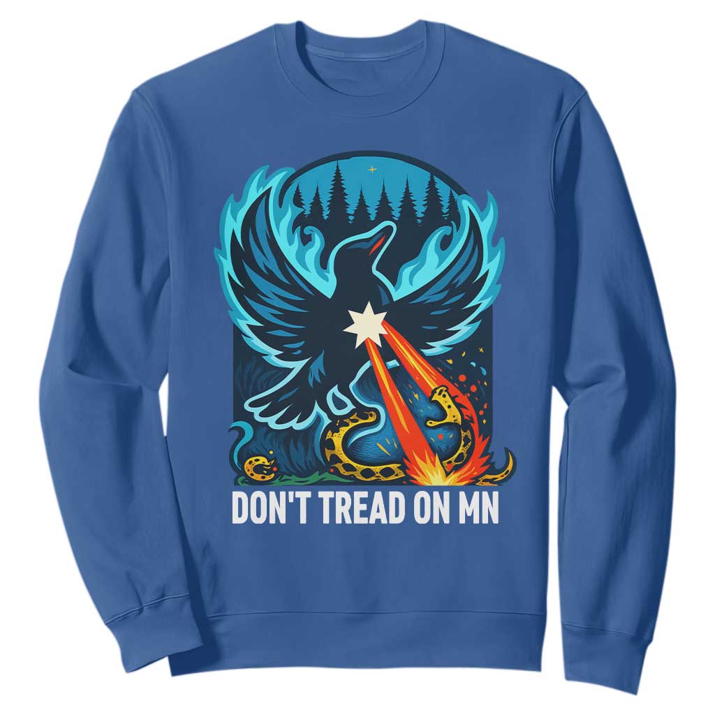 Don’t Tread on MN Minnesota Sweatshirt Rebel Loon Ice Out Resistance TS02 Royal Blue Print Your Wear