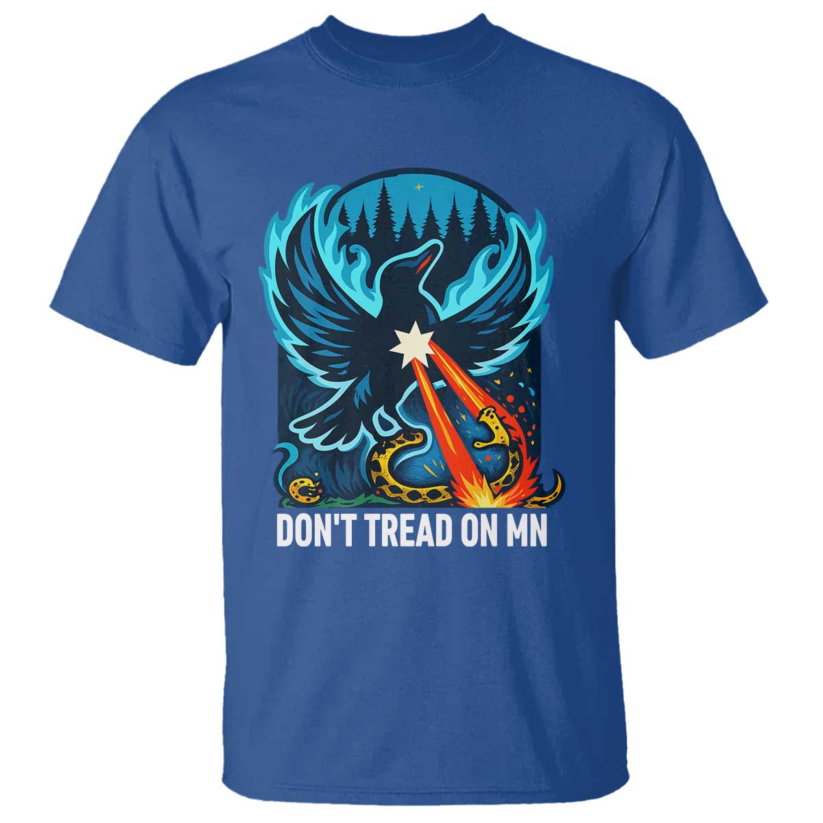 Don’t Tread on MN Minnesota T Shirt Rebel Loon Ice Out Resistance TS02 Royal Blue Print Your Wear