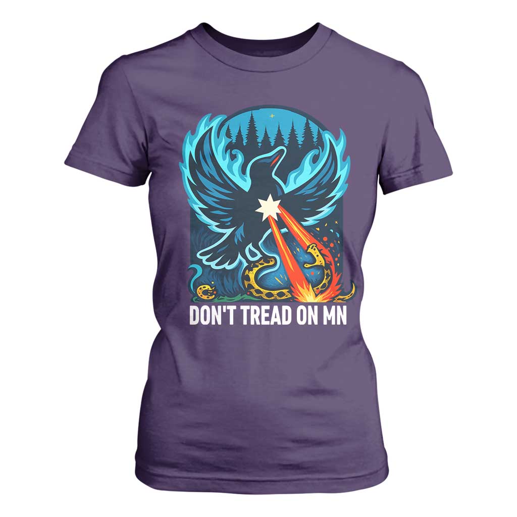 Don’t Tread on MN Minnesota T Shirt For Women Rebel Loon Ice Out Resistance TS02 Purple Print Your Wear
