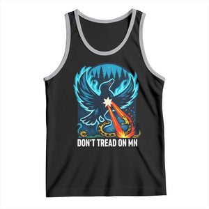 Don’t Tread on MN Minnesota Tank Top Rebel Loon Ice Out Resistance TS02 Black Athletic Heather Print Your Wear