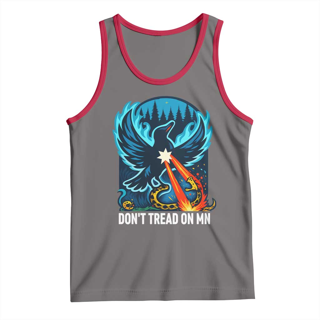 Don’t Tread on MN Minnesota Tank Top Rebel Loon Ice Out Resistance TS02 Deep Heather Red Print Your Wear