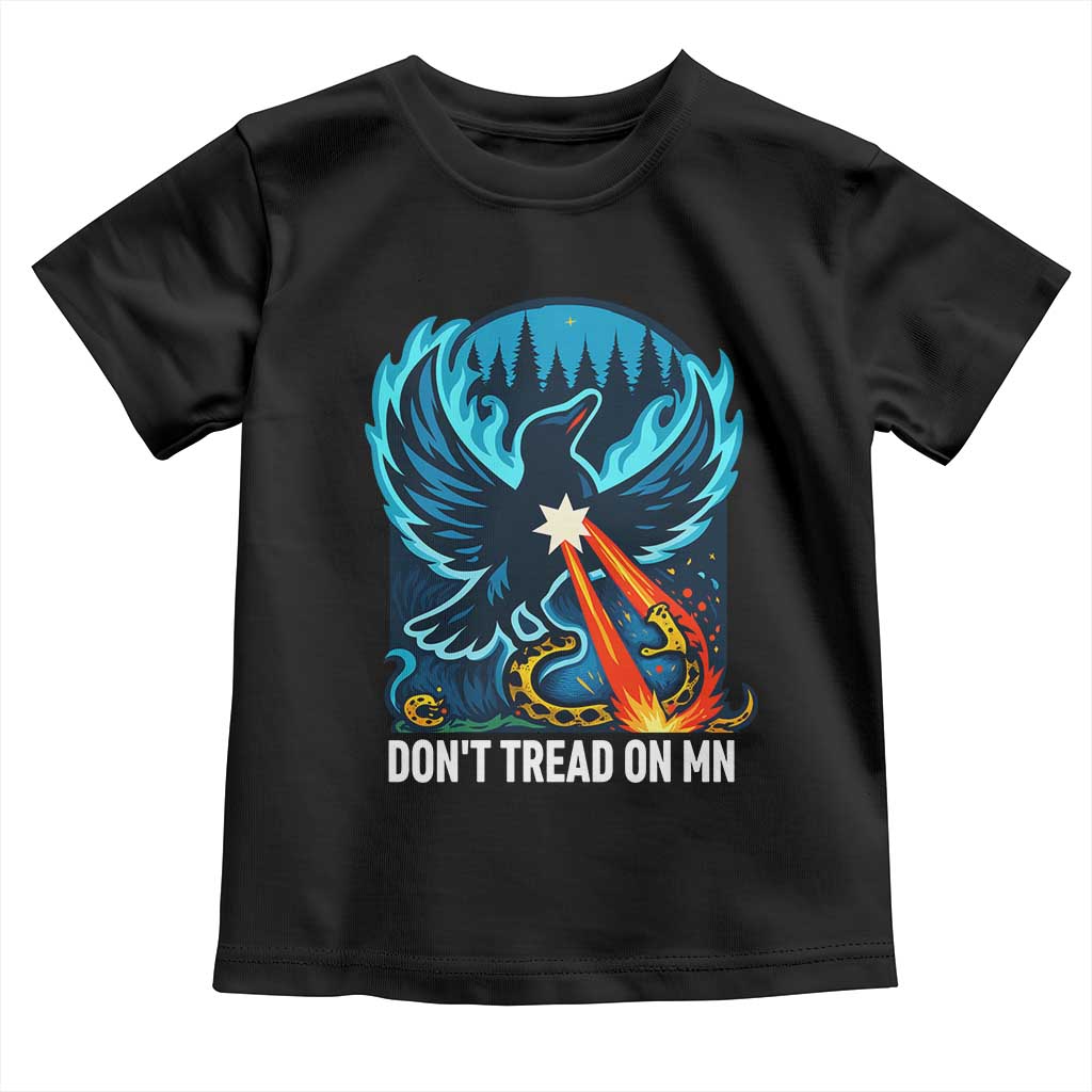 Don’t Tread on MN Minnesota Toddler T Shirt Rebel Loon Ice Out Resistance TS02 Black Print Your Wear