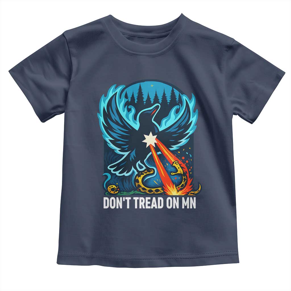 Don’t Tread on MN Minnesota Toddler T Shirt Rebel Loon Ice Out Resistance TS02 Navy Print Your Wear
