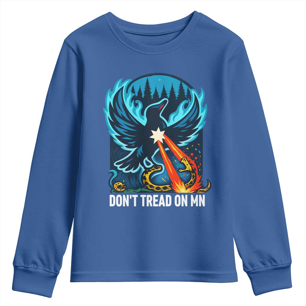 Don’t Tread on MN Minnesota Youth Sweatshirt Rebel Loon Ice Out Resistance TS02 Royal Blue Print Your Wear