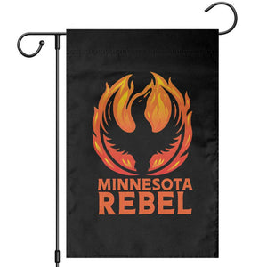 Minnesota Rebel Loon Garden Flag Rising From Fire Political Resistance TS02 Black Print Your Wear