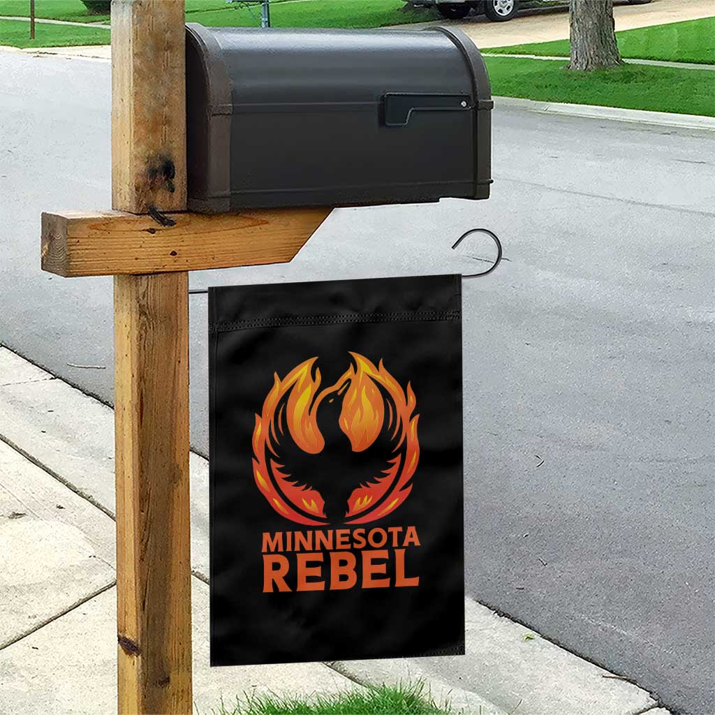 Minnesota Rebel Loon Garden Flag Rising From Fire Political Resistance TS02 Print Your Wear