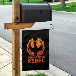 Minnesota Rebel Loon Garden Flag Rising From Fire Political Resistance TS02 Print Your Wear