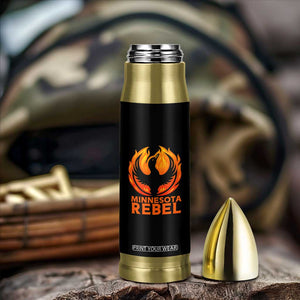 Minnesota Rebel Loon Bullet Tumbler Rising From Fire Political Resistance TS02 Print Your Wear