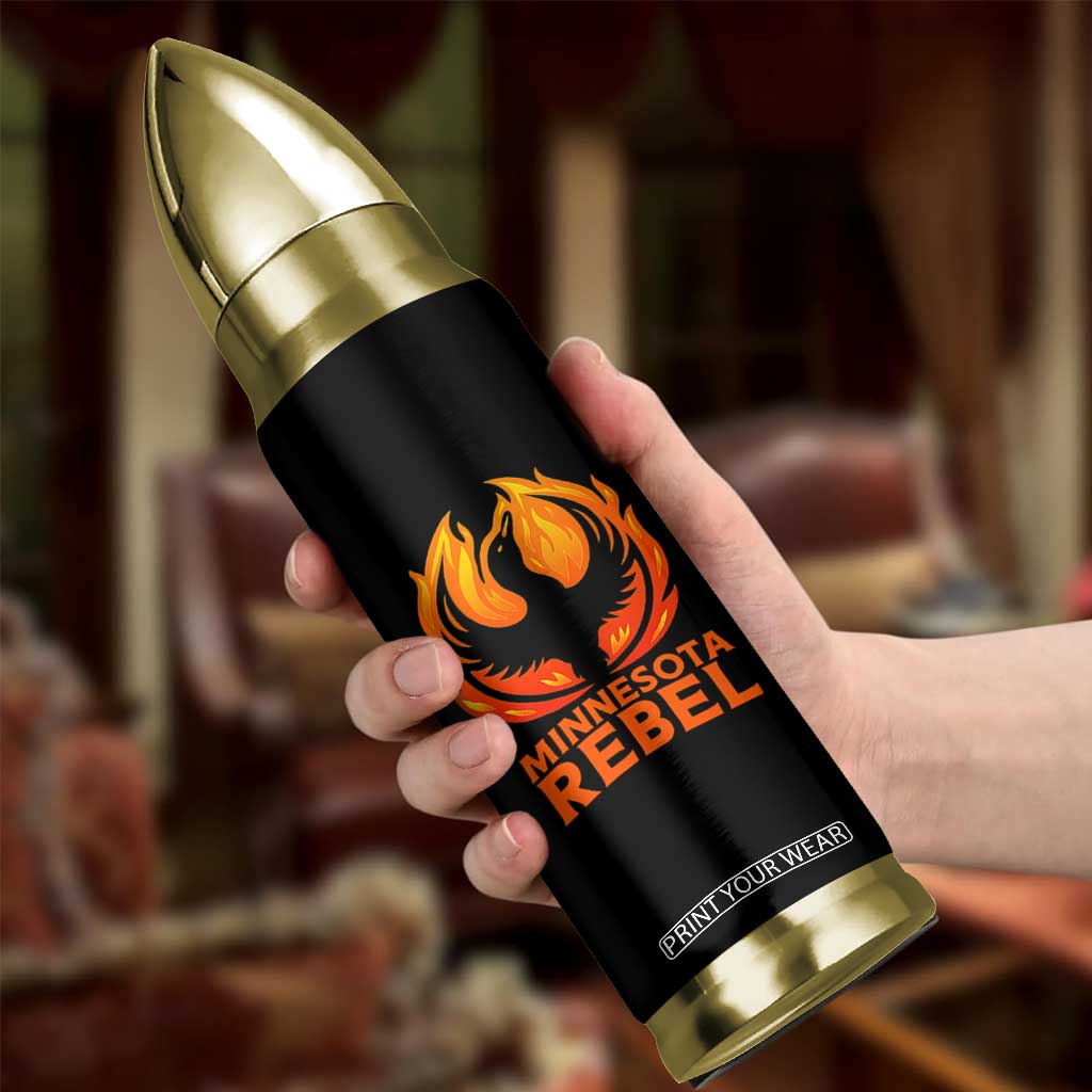 Minnesota Rebel Loon Bullet Tumbler Rising From Fire Political Resistance TS02 Print Your Wear