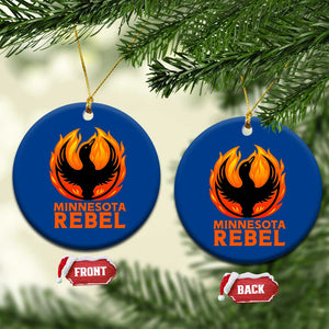 Minnesota Rebel Loon Ceramic Ornament Rising From Fire Political Resistance TS02 1pc Blue Print Your Wear