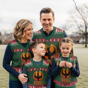 Minnesota Rebel Loon V-Neck Knit Sweater Vest Rising From Fire Political Resistance TS02 Red Green Print Your Wear