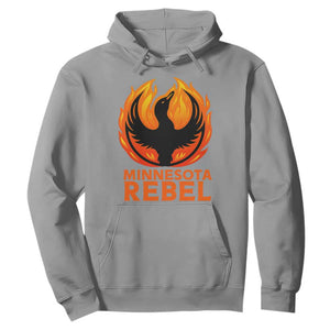 Minnesota Rebel Loon Hoodie Rising From Fire Political Resistance TS02 Sport Gray Print Your Wear