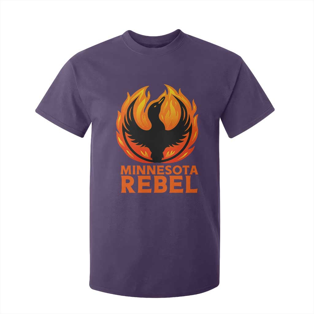 Minnesota Rebel Loon T Shirt For Kid Rising From Fire Political Resistance TS02 Purple Print Your Wear